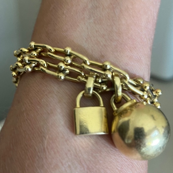 Tiffany HardWear Small Wrap Double Bracelet in 18K Yellow Gold - Picture 2 of 4